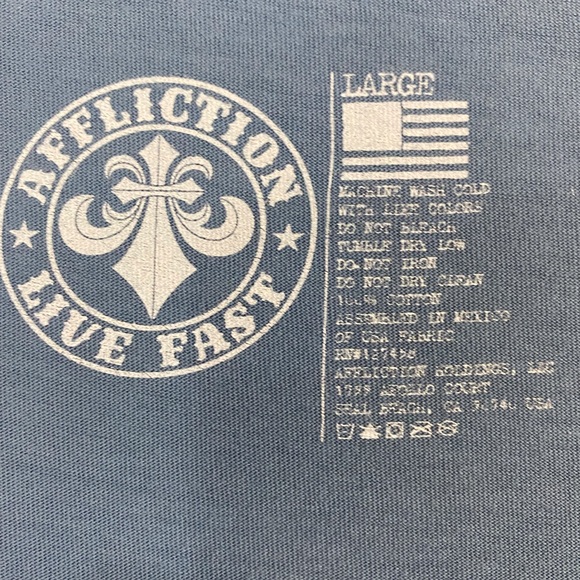 NWT Affliction Tee - Picture 4 of 9